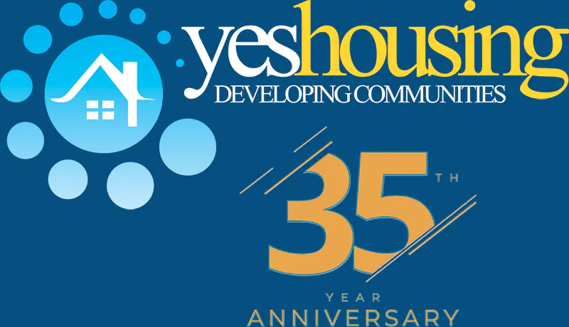 Yes Housing logo - 35th Year Anniversary