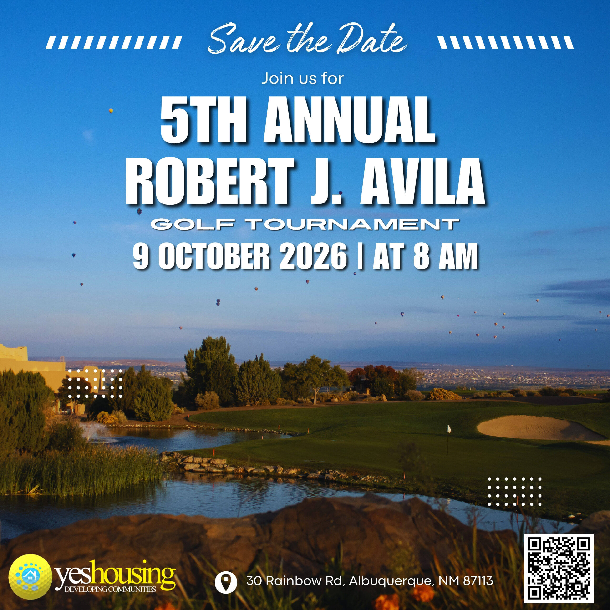 Save the Date for the 5th Annual Robert J. Avila Golf Tournament.